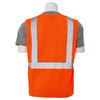 Erb Safety Safety Vest, Economy, Hi-Viz, Orange, M 61433