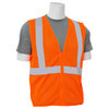 Erb Safety Safety Vest, Mesh, Hi-Viz, Orange, 2XL 61456
