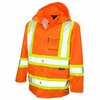 Tough Duck 5XL Tall Size Rain Jacket, Florescent Orange S37231