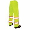 Tough Duck Hi-Vis Rain Pants, L, Yellow/Green S37411
