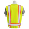 Erb Safety Surveyor Vest, ANSI Class 2, Lime, 2X 62373