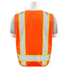 Erb Safety Surveyor Vest, ANSI Class 2, Orange, LG 62378