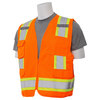 Erb Safety Safety Vest, ANSI, Hi-Viz, Orange, 2XL 62161