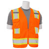 Erb Safety Safety Vest, ANSI, Hi-Viz, Orange, L 62159