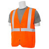 Erb Safety Safety Vest, Woven Oxford, Hi-Viz, Orange, L 61720