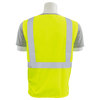 Erb Safety Safety Vest, Woven Oxford, Hi-Viz, Lime, 2XL, Standards: ANSI 107 Class 2 61003