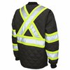 Tough Duck Men's Black Polyester Safety Jacket size L S43211