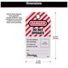 Master Lock Photo ID Safety Tags, Danger Do Not Operate, English, 12 Per Pack S4801