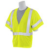 Erb Safety Safety Vest, Reflctve Trim, HiViz, Lime, 3XL 14554