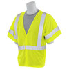 Erb Safety Safety Vest, Reflective Trim, HiViz, Lime, L 14551