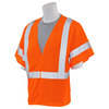 Erb Safety Safety Vest, No Pockets, Hi-Viz, Orange, 3XL 14562