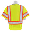 Erb Safety Large Hi Viz Safety Vest, Lime 14610