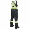 Tough Duck Unlined Safety Overall, S76931-BLACK-5XL S76931