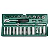 Sata SAE 3/8in Drive 6 Point Socket Tray Set,  ST09934