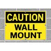 Vestil Sign, Caution, 12.5x9.5", Aluminum, .040, SI-C-10-B-AL-040 SI-C-10-B-AL-040