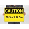 Vestil Polystyrene Sign, 14-1/2" H, 20-1/2" W, Polystyrene, Rectangle, English, SI-C-20-E-PS-040 SI-C-20-E-PS-040