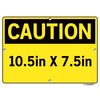 Vestil Aluminum Sign, 7-1/2" Height, 10-1/2" Width, Aluminum, Rectangle, English SI-C-30-A-AL-040