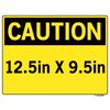 Vestil Vinyl Label Sign, 9-1/2" Height, 12-1/2" Width, Vinyl Label, Rectangle, Spanish SI-C-35-B-LB-011-S