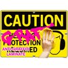 Vestil Sign, Caution, 10.5x7.5", Alum Comp, .130, SI-C-39-A-AC-130 SI-C-39-A-AC-130