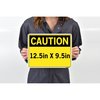 Vestil Sign, Caution, 12.5x9.5", Label/Decal, .011, SI-C-70-B-LB-011 SI-C-70-B-LB-011