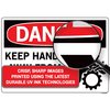 Vestil Vinyl Label Sign, 10-1/2" Height, 14-1/2" Width, Vinyl Label, Rectangle, English SI-D-11-C-LB-011