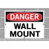 Vestil Sign, Danger, 10.5x7.5", Aluminum, .040, SI-D-59-A-AL-040 SI-D-59-A-AL-040