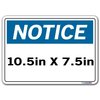 Vestil Vinyl Label Sign, 10-1/2" W, 7-1/2" H, English, Vinyl Label, White SI-N-29-A-LB-011