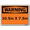 Vestil Sign-Warning-18 10.5X7.5 Label/Decal.011 SI-W-18-A-LB-011