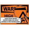 Vestil Sign-Warning-18 10.5X7.5 Label/Decal.011 SI-W-18-A-LB-011