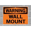 Vestil Polystyrene Sign, 12-1/2" Height, 18-1/2" Width, Polystyrene, Rectangle, English SI-W-42-D-PS-040