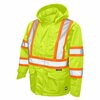 Tough Duck Safety Rain Jacket, SJ351-FLGR-2XL SJ351