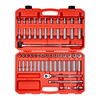 Tekton 1/2" Drive Socket and Ratchet Set, SAE, Metric, 58 pcs SKT25301