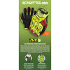 Mechanix Wear Hi-Vis Cut Resistant Impact Gloves, A4 Cut Level, Uncoated, M, 1 PR SMP-X91-009