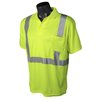 Radians Radians ST12 Class 2 High Visibility Safety Short Sleeve Polo ST12-2PGS-L