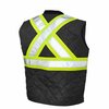 Tough Duck Quilted Safety Vest, SV051-BLACK-L SV051