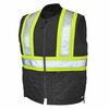 Tough Duck Quilted Safety Vest, SV051-BLACK-XS SV051