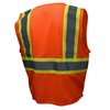 Radians Safety Vest, Orange, L SV22-2ZOM-L