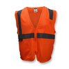 Radians Radians SV2Z Economy Type R Class 2 Mesh Safety Vest with Zipper SV2ZOM2X