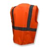 Radians Radians SV2Z Economy Type R Class 2 Solid Safety Vest with Zipper, Size: S SV2ZOSS