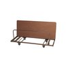 Correll Table Truck for Rectangle Folding Tables, 28" W, 72" L, Walnut T282-01