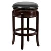 Flash Furniture Backless Stool, Cappuccino, 29", Caster Type: Glides TA-68829-CA-GG