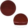 Flash Furniture Round Round High-Gloss Mahogany Resin Table To, 24" X 24" X 2", Red TP-MAH-24RD-GG