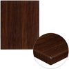 Flash Furniture Walnut Resin Table Top, 24" x 30 TP-WAL-2430-GG