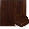 Flash Furniture Square Square High-Gloss Walnut Resin Table Top, 36" W X 36" L X 2" H, Resin, Walnut TP-WAL-3636-GG