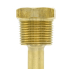 Pic Gauges Thermowell, 2-1/2", Brass, 1/2x3/4"NPT, Step TW-BR02-23S2