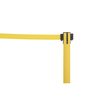 Us Weight Barrier Post with Belt, HDPE, Yellow, PR U2055YEL
