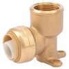 Sharkbite Push-to-Connect 90 Degree Drop Ear Elbow, 3/4 in Tube Size, Brass, Brass U340LF