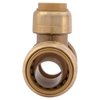 Sharkbite Push-to-Connect Reducing Tee, 3/4 in x 3/4 in x 1/2 in Tube Size, Brass, Brass U412LF