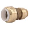 Sharkbite Push-to-Connect Transition Coupling, 1/2 in Tube Size, Brass, Brass UIP4008