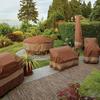 Duck Covers Ultimate Mocha Patio Rectangle Table Set Cover, 109"L x 84"W x 32"H UTO10984